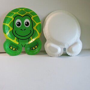 TURTLE  ZOO PALS  Hefty paper plate (1 item) AUTHENIC original 2000s